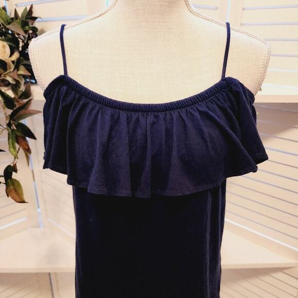 LILLY PULITZER NAVY RAFFLE LIGHT WEIGHT BLOUSE SIZE SMALL - Picture 3 of 7